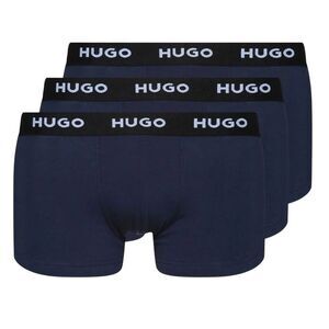 Hugo Mens Plain Boxer Shorts (Pack of 3) / Navy